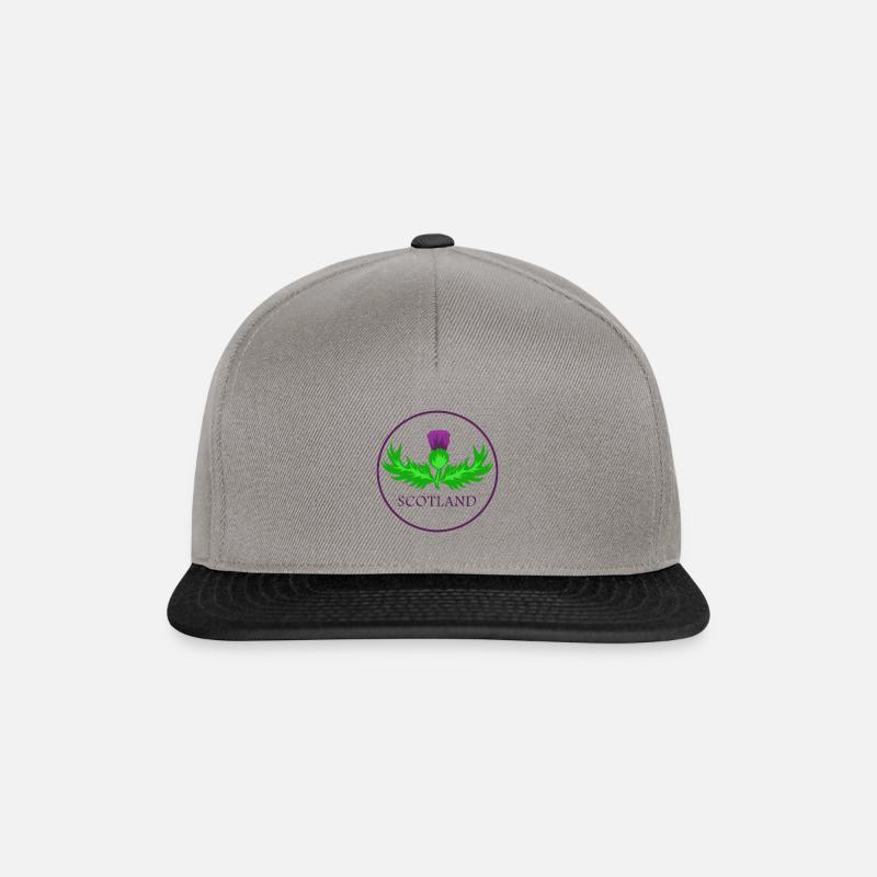Schottland Distel Nationalblume - Snapback Cap - Graphit/Schwarz