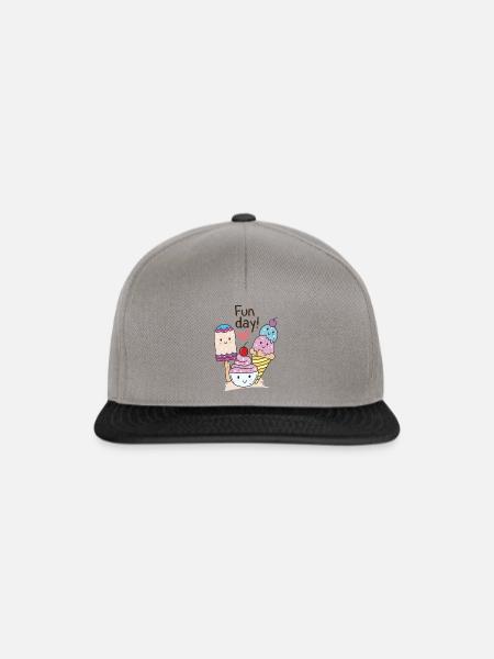FUN DAY! - Snapback Cap - Graphit/Schwarz