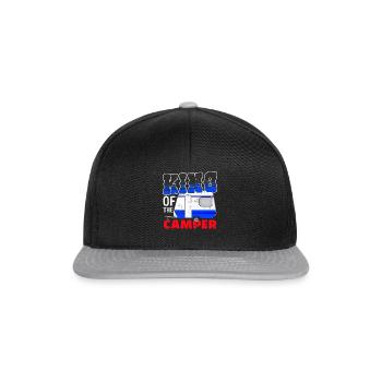 Camping King - Snapback Cap - black/grey - Front