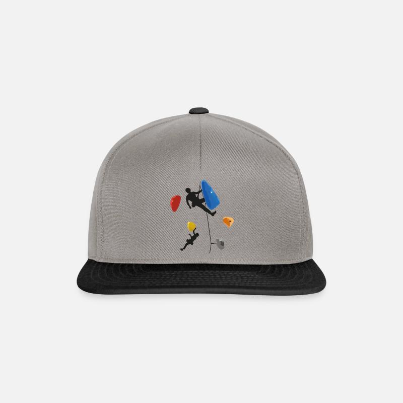 Klettern Bouldern - Snapback Cap - Graphit/Schwarz