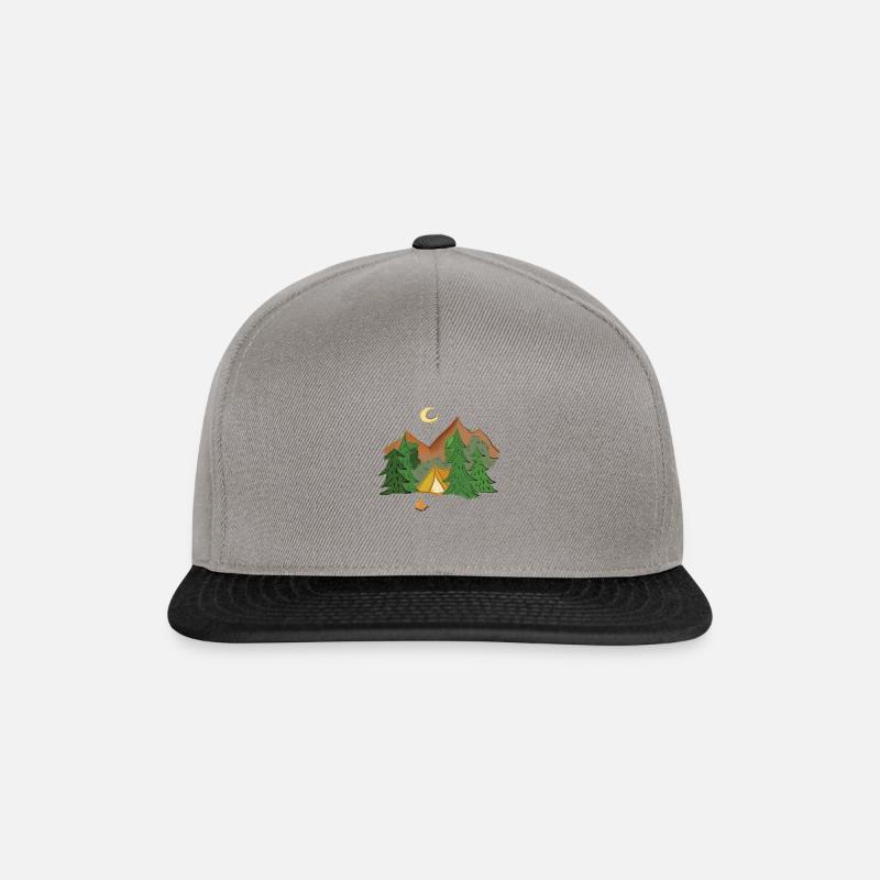 camping - Casquette snapback - gris graphite/noir