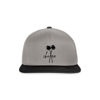 Relaxation Chill Out Palm Trees - Snapback Cap - graphite/black - Front