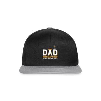 Dad Birthday Crew Construction - Snapback Cap - black/grey - Front