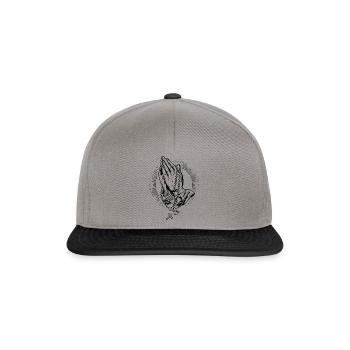 Prier Rosaire Prier Prier Mains Rosaire Dieu - Casquette snapback - gris graphite/noir - Devant