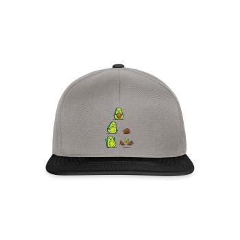Avocado Mom for Pregnancy Mamacado Lovers - Snapback Cap - graphite/black - Front