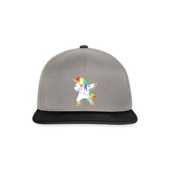 Veticorn Veterinarian Unicorn Dabbing - Snapback Cap - Graphit/Schwarz - Vorne
