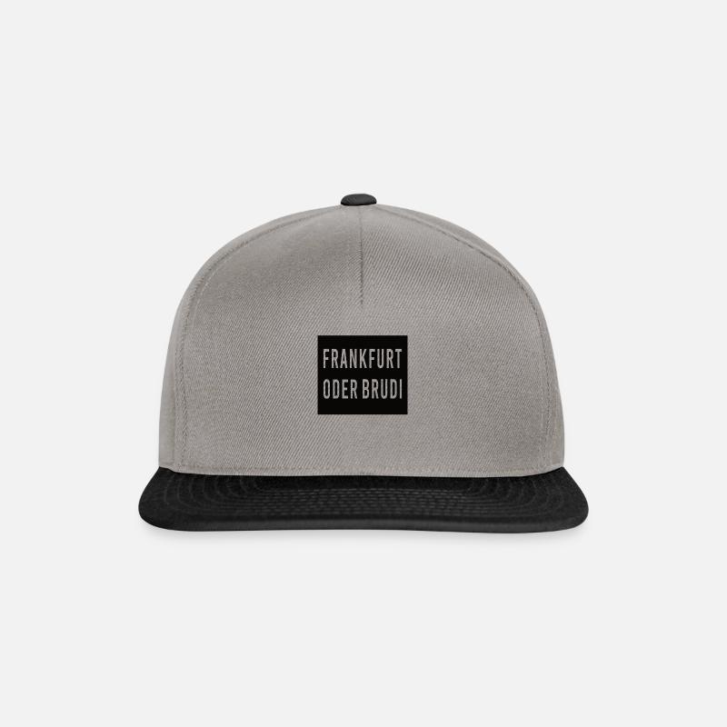 Frankfurt Oder Brudi - Snapback Cap - Graphit/Schwarz