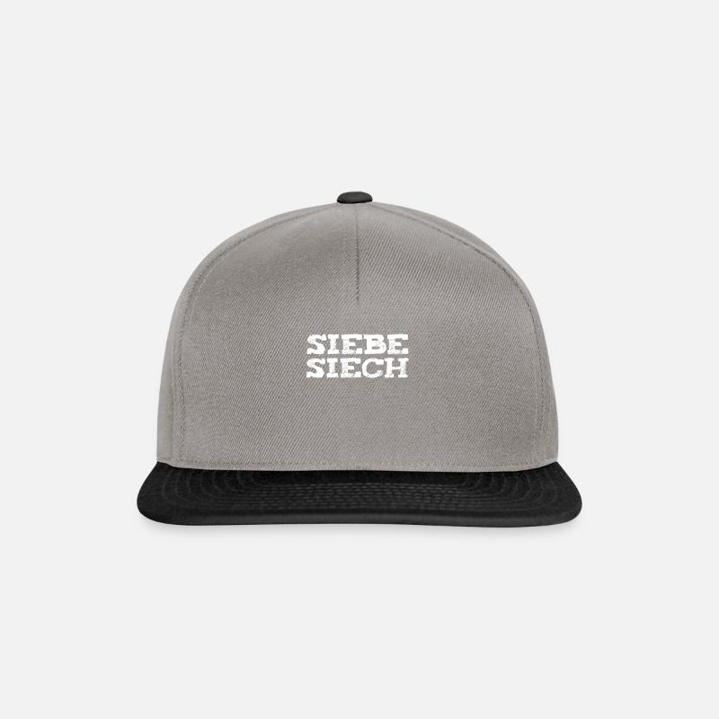 Siebesiech Tausendsassa Schweizerdeutsch Dialekt - Snapback Cap - Graphit/Schwarz