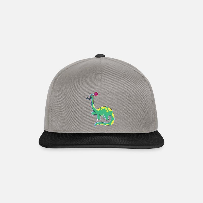 Dinosaurier hat schlechte Laune - Snapback Cap - Graphit/Schwarz