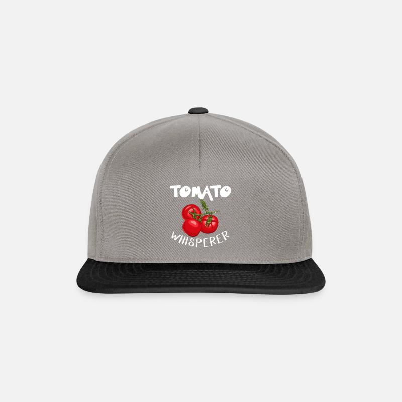 Tomatenflüsterer; Tomate; Garten; Tomatenbalkon - Snapback Cap - Graphit/Schwarz