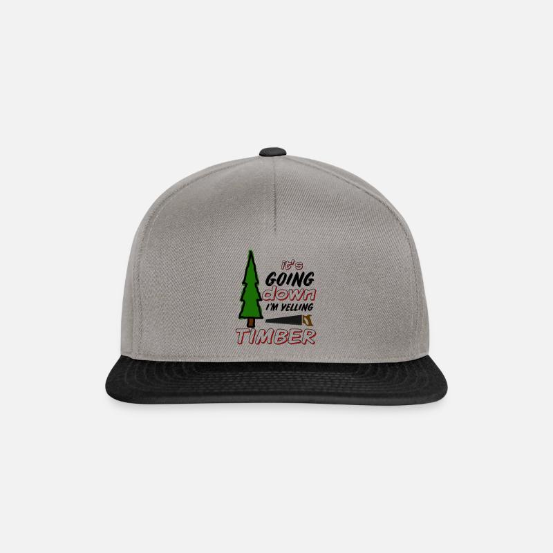 It's Going Down I'm Yelling Timber Oatmeal - Snapback Cap - graphite/black