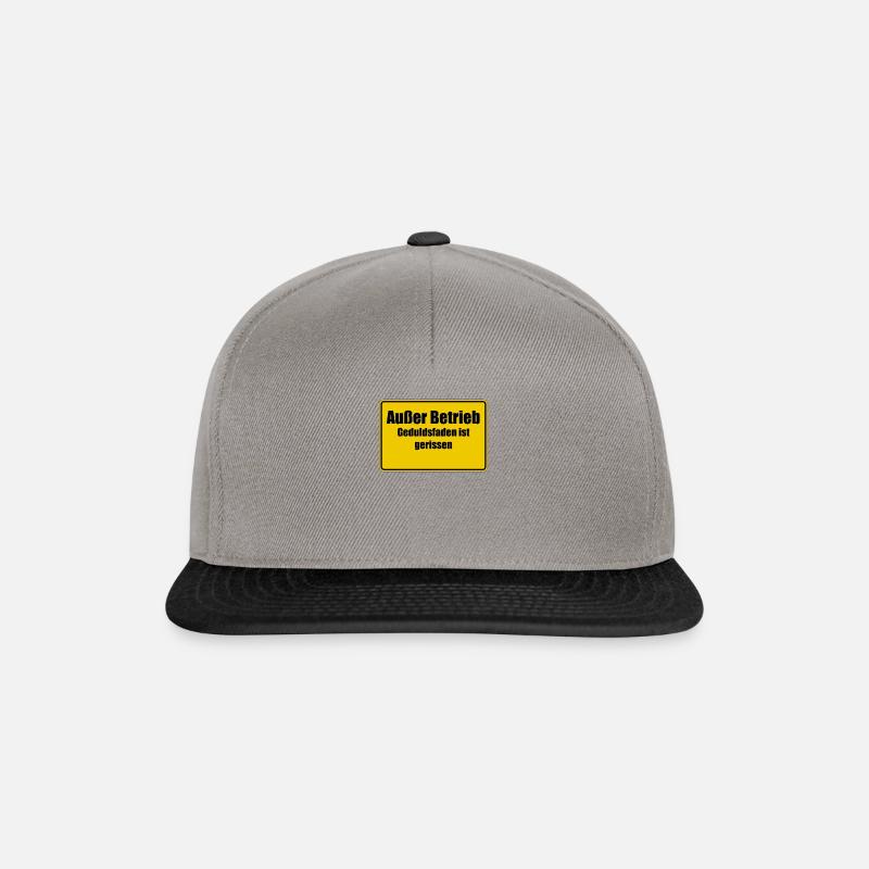 Hors service - Casquette snapback - gris graphite/noir