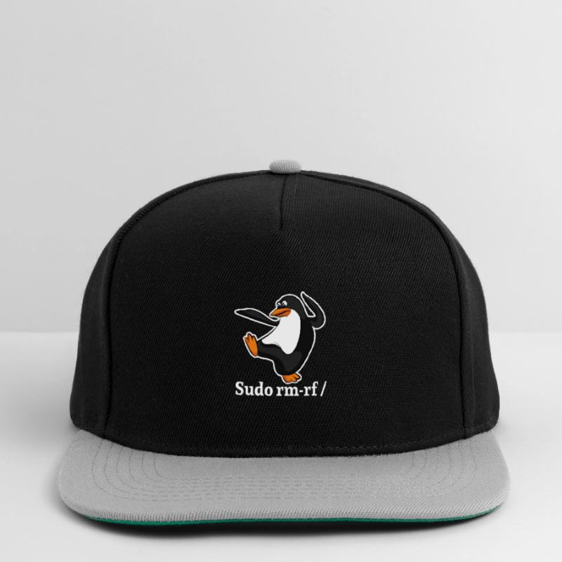 Tux Linux Pinguin Sudo Rm Rf | Computerfreak Hack Snapback Cap