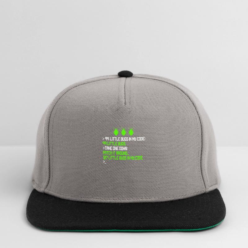 99 Little Bugs in My Code Encoding Debugging Funn Snapback Cap
