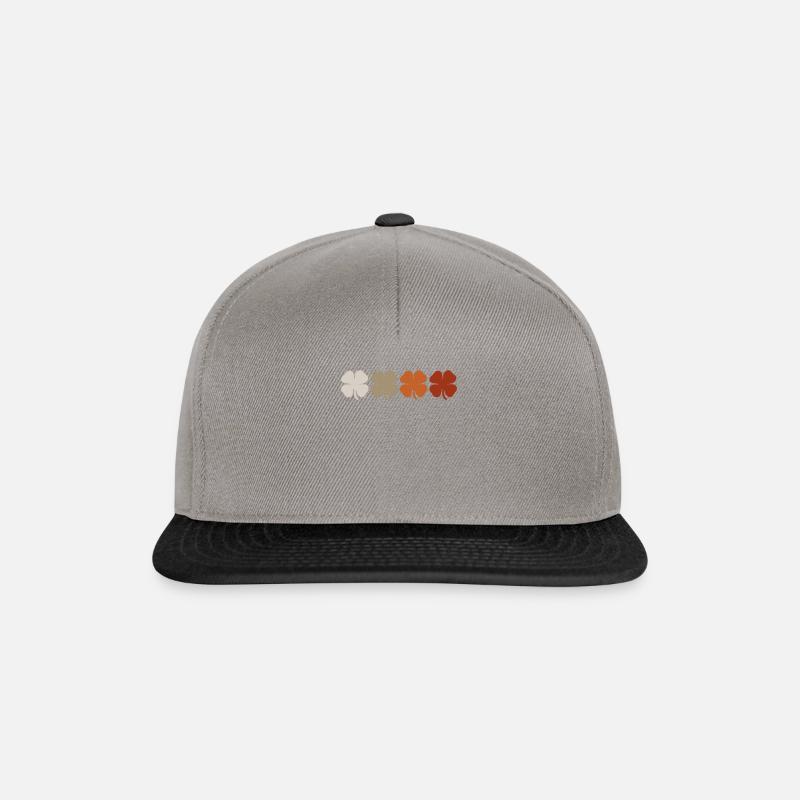 Vintage Kleeblatt - Snapback Cap - Graphit/Schwarz