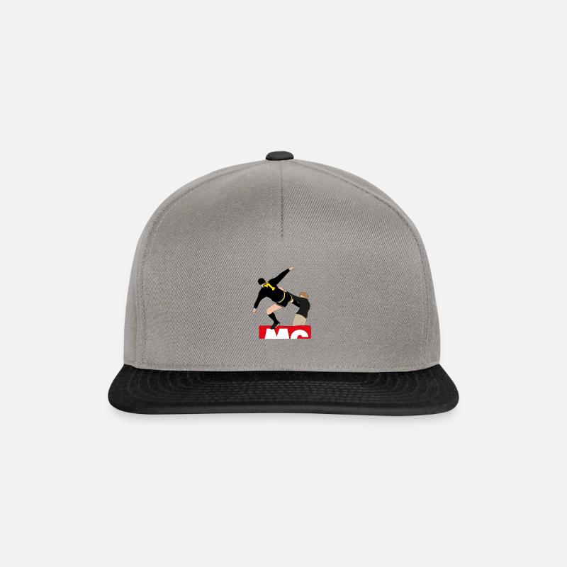Design Manchester Eric Cantona - Snapback Cap - Graphit/Schwarz