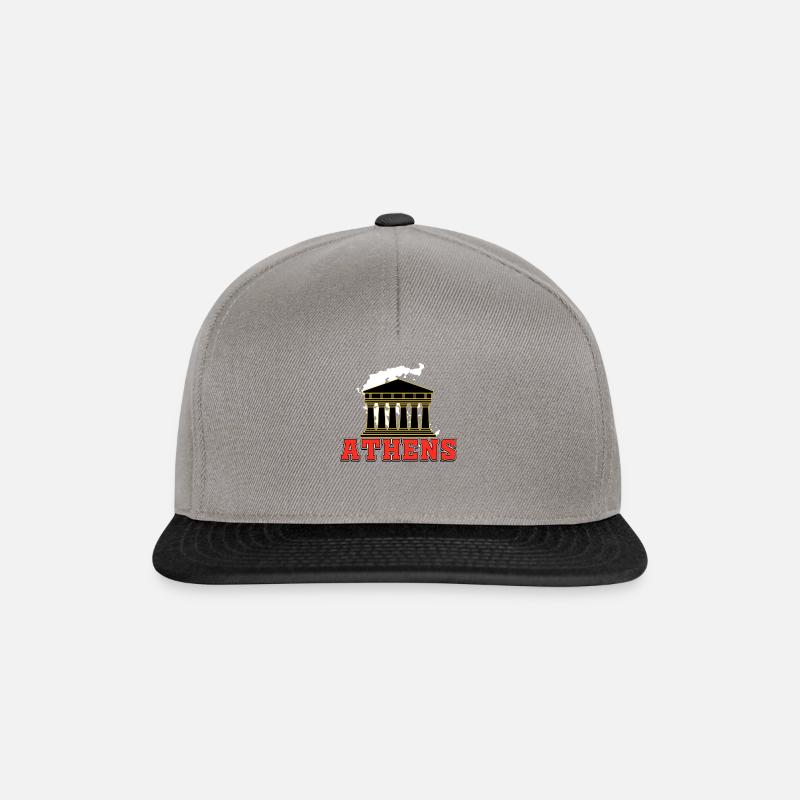 Athènes - Casquette snapback - gris graphite/noir