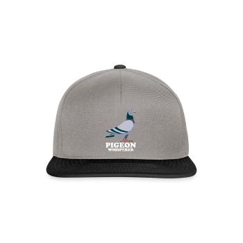 Pigeon Whisperer Gift Pigeons Whisperer - Snapback Cap - graphite/black - Front