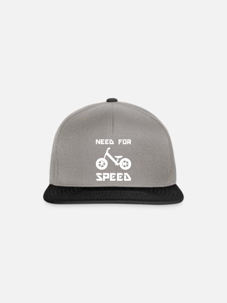 Notwendigkeit für Speed Balance Bike - Snapback Cap - Graphit/Schwarz