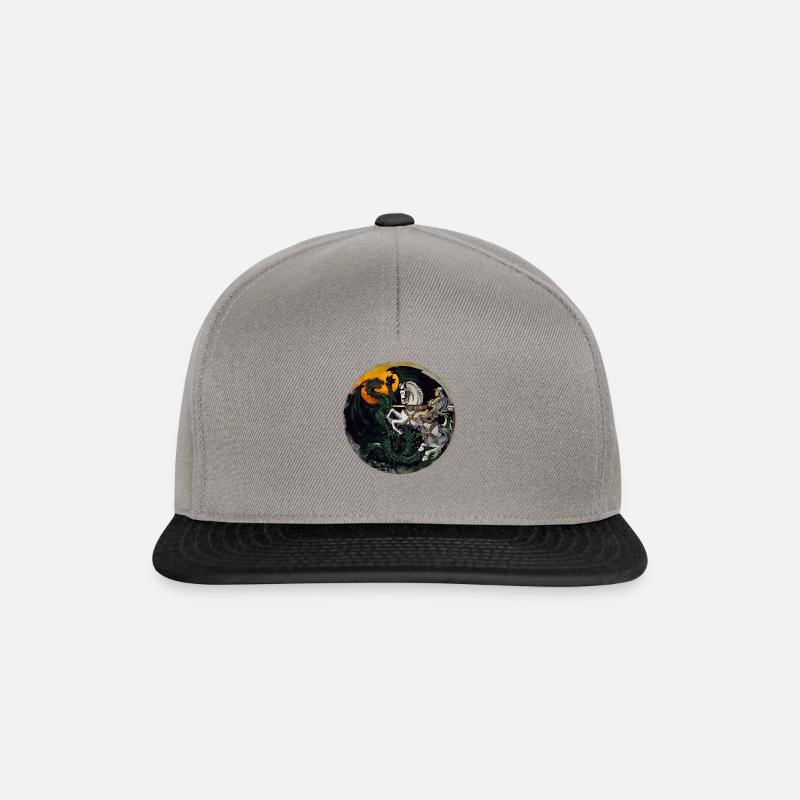 Knight fights dragons - Snapback Cap - graphite/black