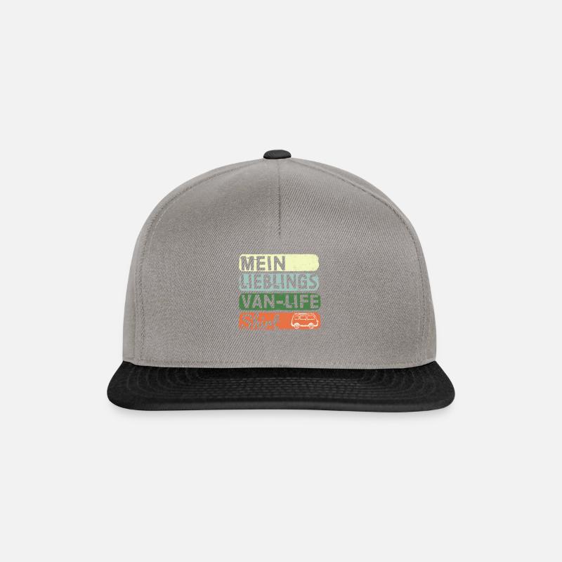 Darling Van-Life camper camping camper - Snapback Cap - graphite/black