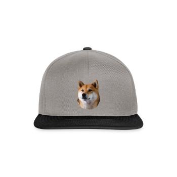 Shiba Inu dog face for every dog fan - Snapback Cap - graphite/black - Front
