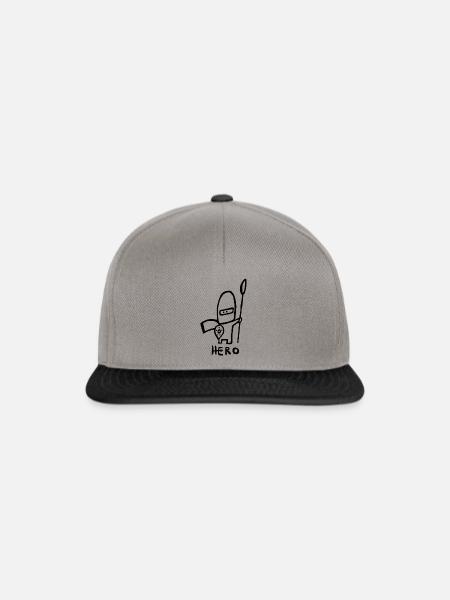 Hero - Snapback Cap - Graphit/Schwarz
