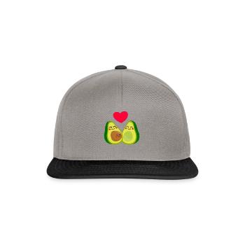 Avocado Schwangerschaft Paare - Snapback Cap - Graphit/Schwarz - Vorne