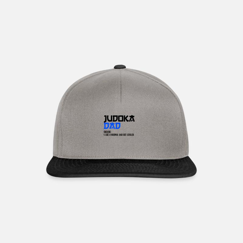judoka guy - Casquette snapback - gris graphite/noir