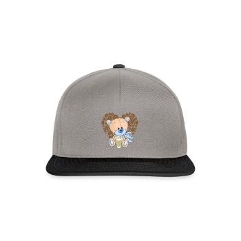 Coffee is my valentine - Snapback Cap - graphite/black - Front