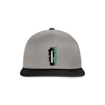 motorcross frein de la piste de burnout moto enduro - Casquette snapback - gris graphite/noir - Devant