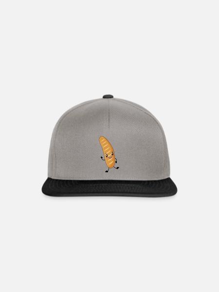 Baguette - Snapback Cap - Graphit/Schwarz
