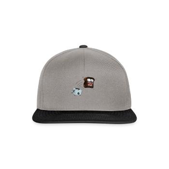Toast Frühstück - Snapback Cap - Graphit/Schwarz - Vorne