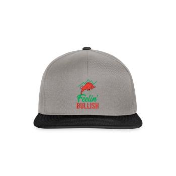 Aktienmarkt Aktien Trading Börse Aktienhandel - Snapback Cap - Graphit/Schwarz - Vorne