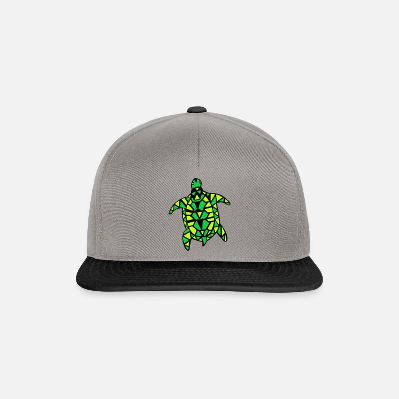 Turtle tricolor 2 - Snapback Cap - graphite/black