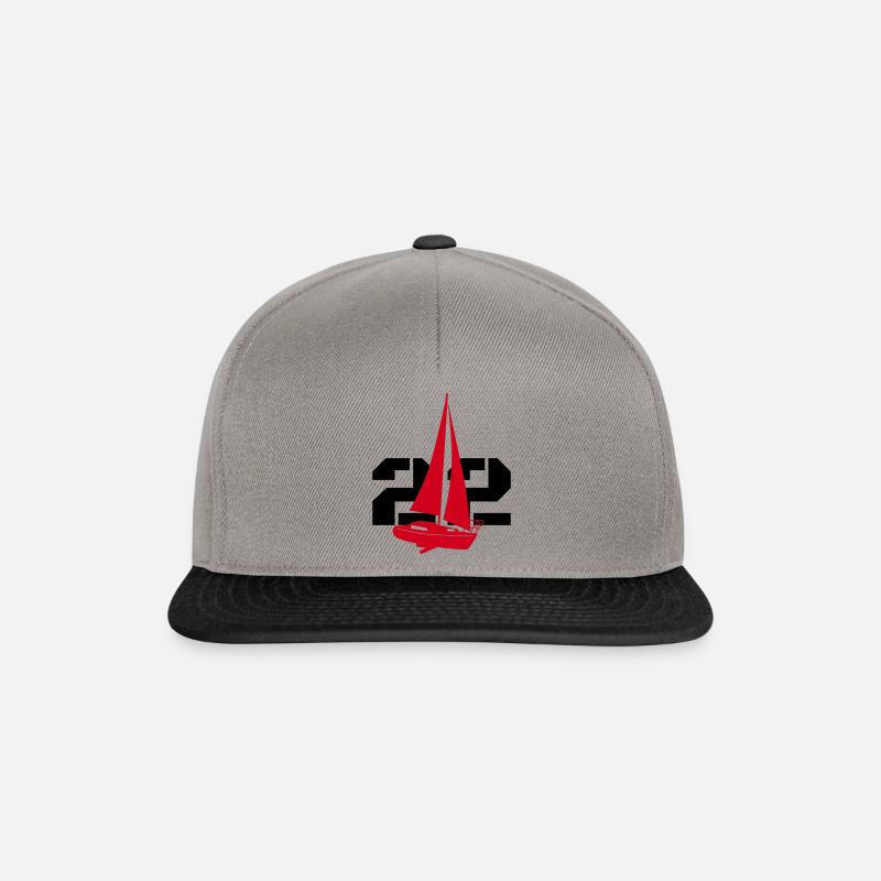 Neptun 22 Schattenbild - Snapback Cap - Graphit/Schwarz