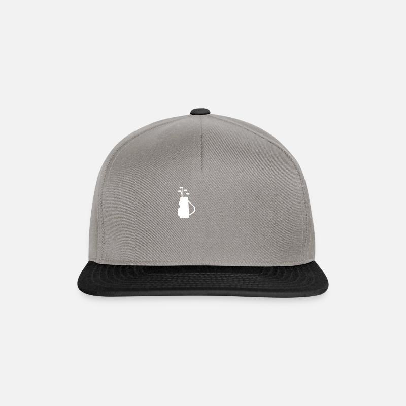 Golfen Golf Golfer Golfball - Snapback Cap - Graphit/Schwarz