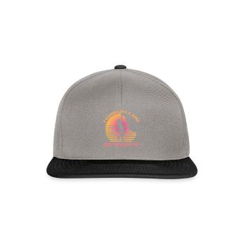 I Climb Like a Girl Try to Keep Up - Snapback Cap - graphite/black - Front