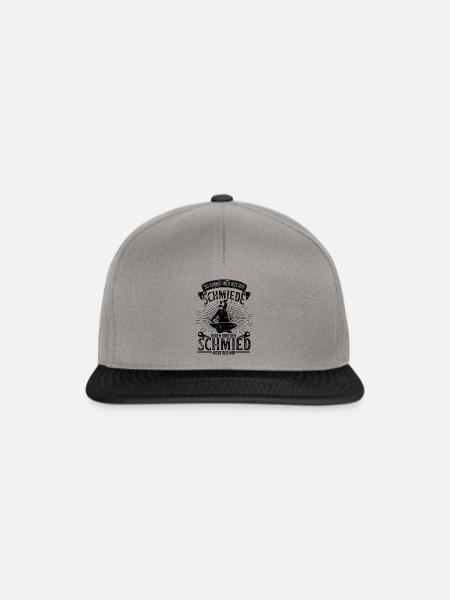 Schmied Geschenkideen - Snapback Cap - Graphit/Schwarz