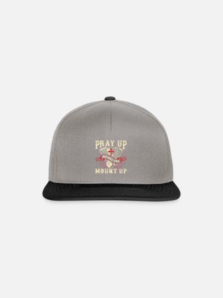 Motorradfahrer - Snapback Cap - Graphit/Schwarz