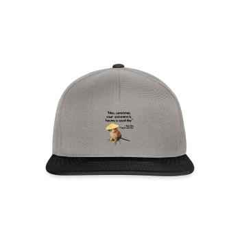 The Art Of War Meme CSGO Meme Samurai Doge - Snapback Cap - Graphit/Schwarz - Vorne