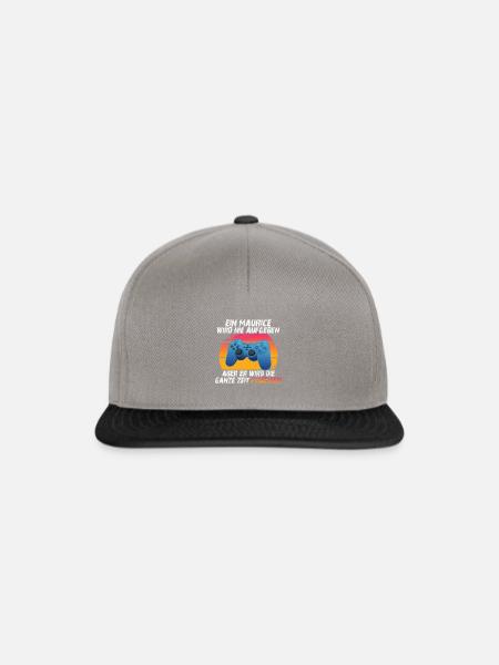 Ein maurice wird nie aufgeben - Snapback Cap - Graphit/Schwarz