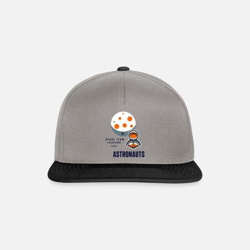 SPACE TEAM ASTRONAUTS - Casquette snapback - gris graphite/noir