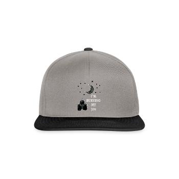 I'm Burying My 30s Funny Gothic Aesthetic Party Th - Snapback Cap - graphite/black - Front