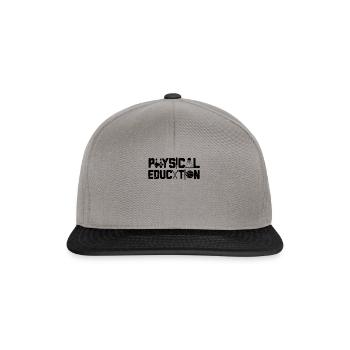 Physical Education PE Gym Teacher Coach - Snapback Cap - graphite/black - Front