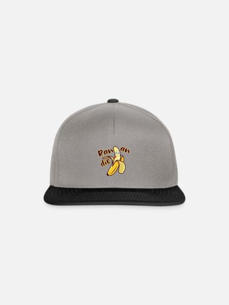 Ran an die Banane - Snapback Cap - Graphit/Schwarz