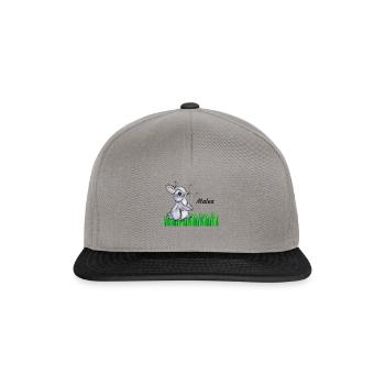 Rabbit Name Gift Malea - Snapback Cap - graphite/black - Front