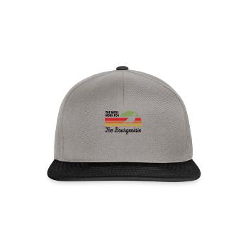 Conspiracy Theory Birds Work For The Bourgeoisie - Snapback Cap - graphite/black - Front