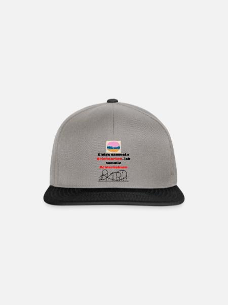 Einige sammeln Briefmarken ich sammle Achterbahnen - Snapback Cap - Graphit/Schwarz