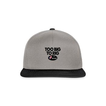 I Voted Election Too Big To Rig Voter - Snapback Cap - graphite/black - Front